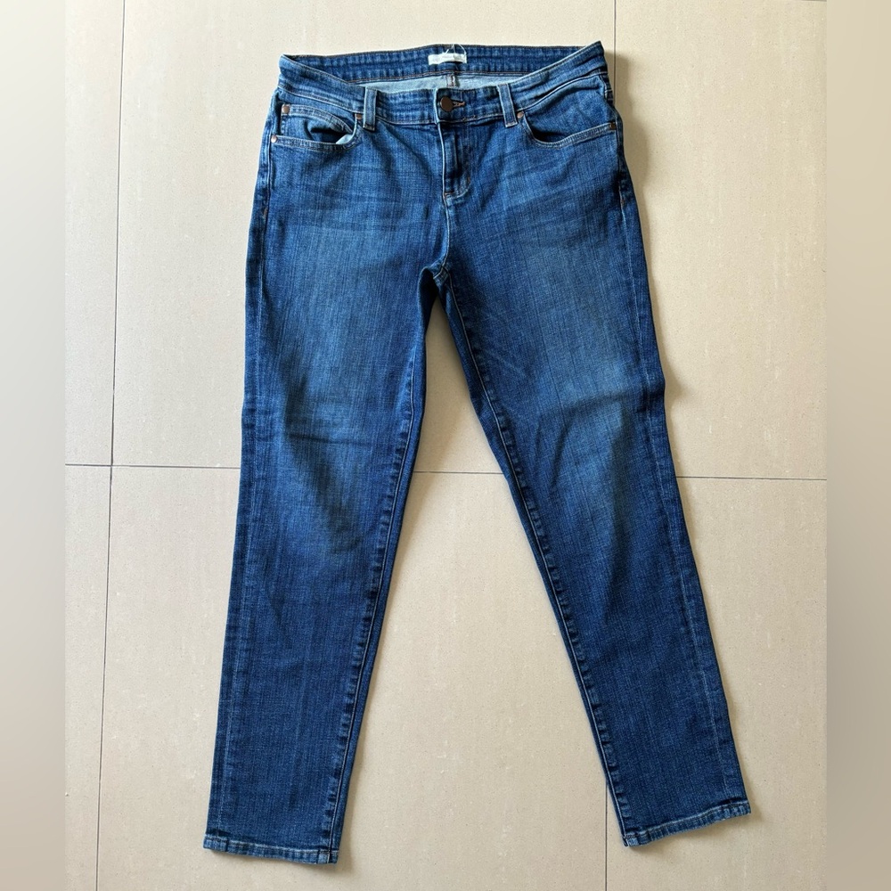 EILEEN FISHER straight leg jean, Size 4, EUC